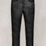 Custom Leather Biker Jeans