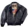 Classic Flight Bomber Leather Jacket