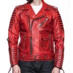 Red Custom Leather Jacket