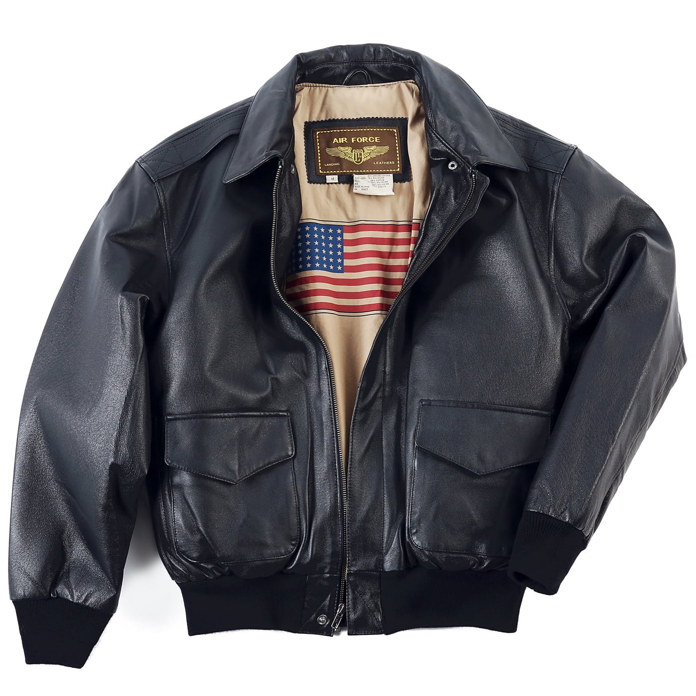 1 Classic Flight Bomber Leather Jacket