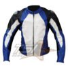 Elegant Leather Jacket Blue