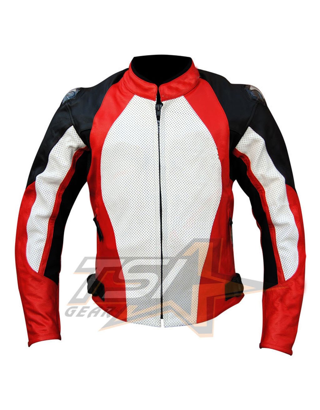TSI-107-1 Elegant Leather Jackets Red