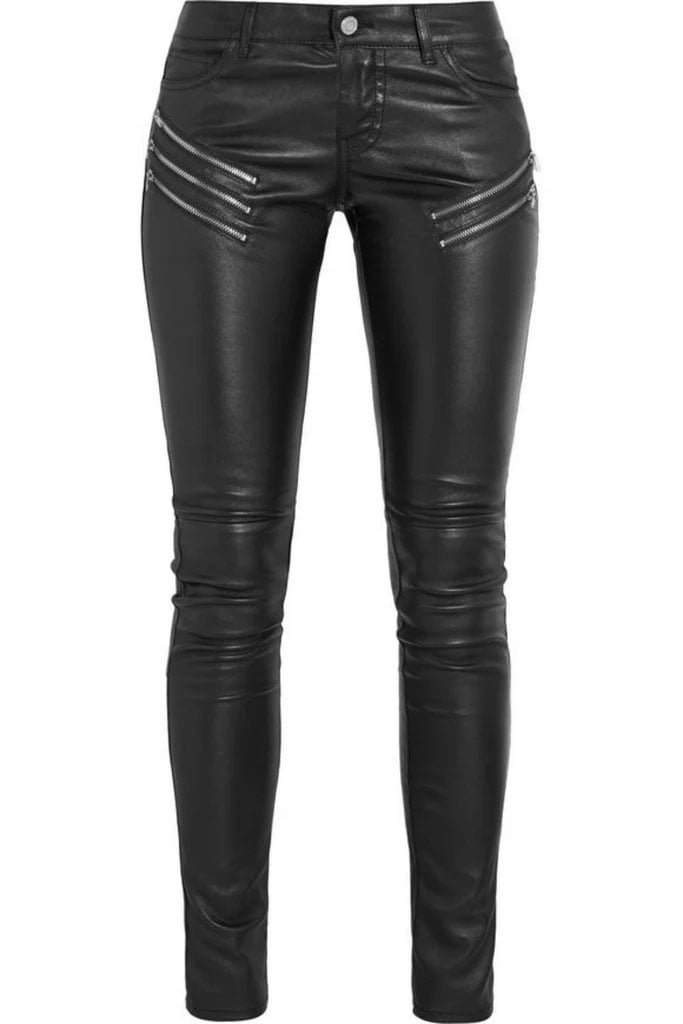 Lambskin Leather Skinny Pant